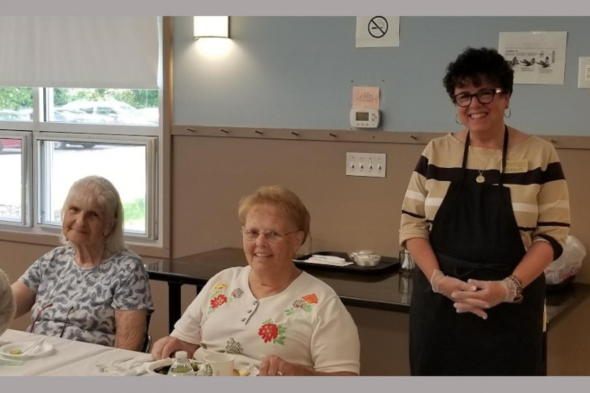 People Seated at Table Eating 4