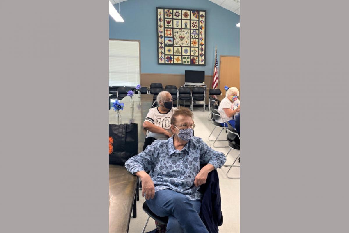 Guests at Socially Distanced Luncheon 2