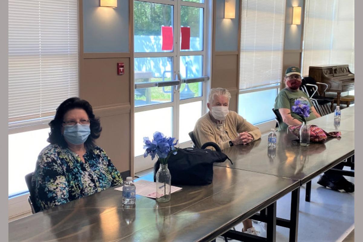 Guests at Socially Distanced Luncheon 1