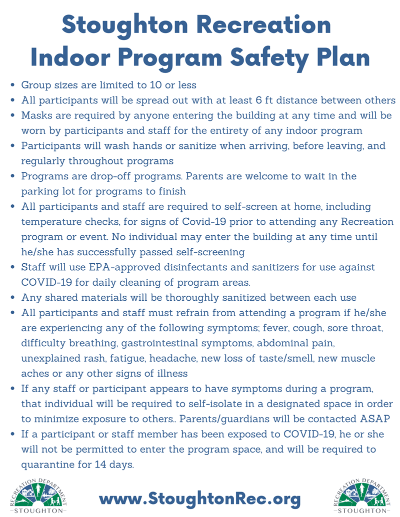 Indoor Rec Program Guidelines