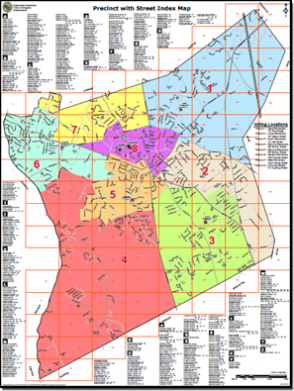 Voting Precinct Map Street index Map (PDF)