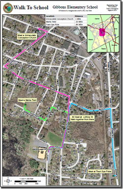 Walk To Gibbons School Map (PDF)