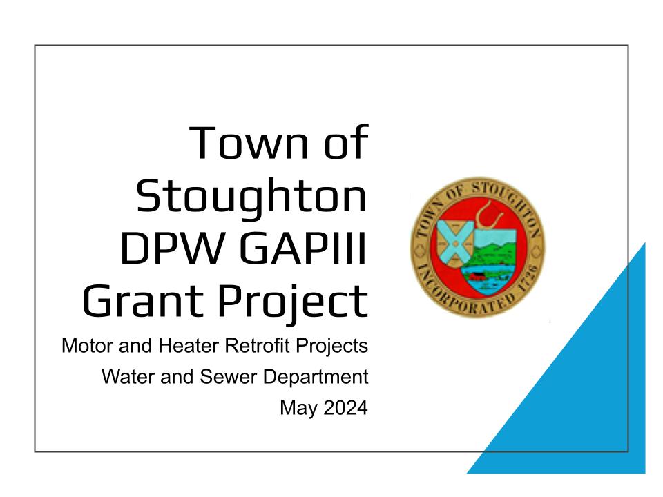 Town of Stoughton DPW GAPIII Grant Project.pptx