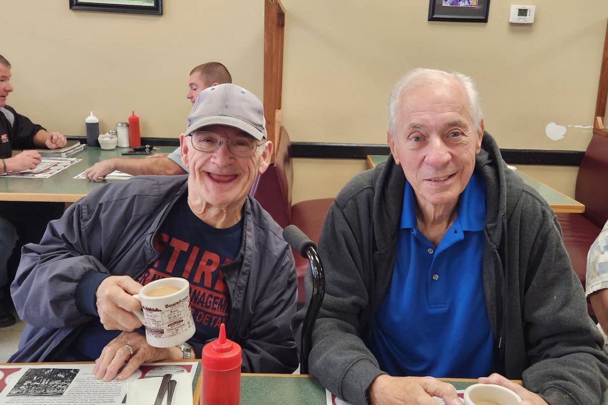 Seniors Enjoying Breakfast at a Diner 3