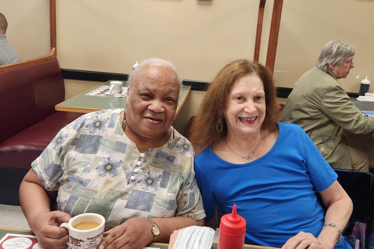 Seniors Enjoying Breakfast at a Diner 2