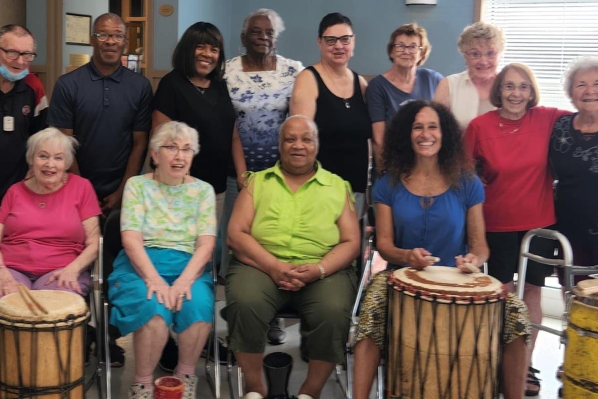 Drum Circle Group Photo