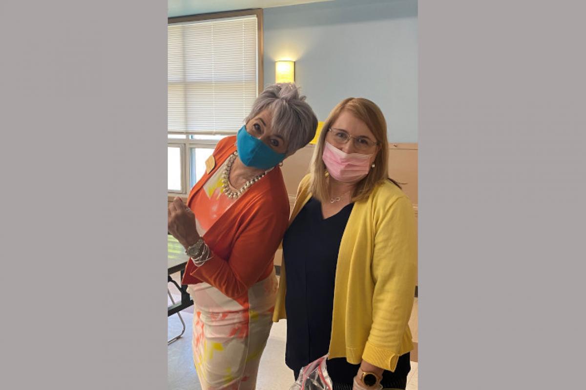 Two Members of Council on Aging Staff