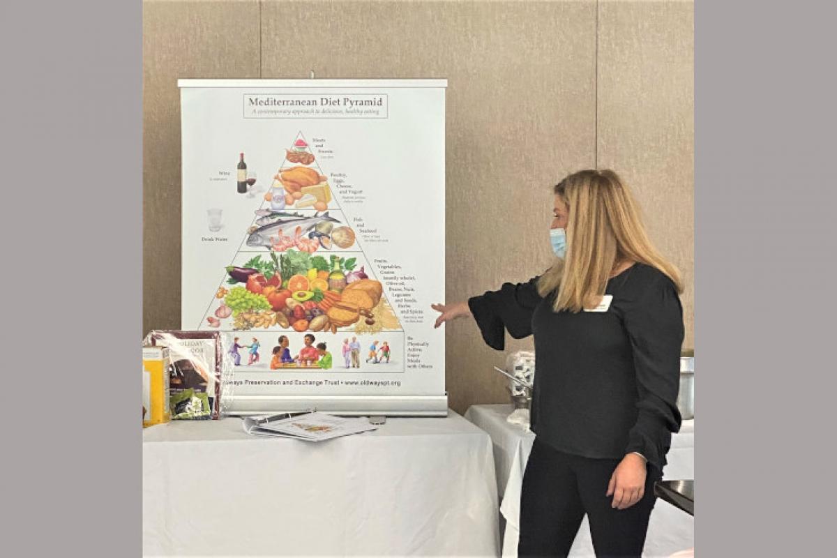 Staff Member Providing Nutrition Presentation