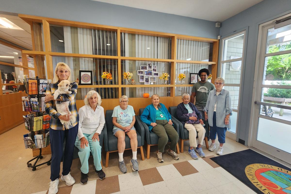 Seniors Group Photo in Lobby
