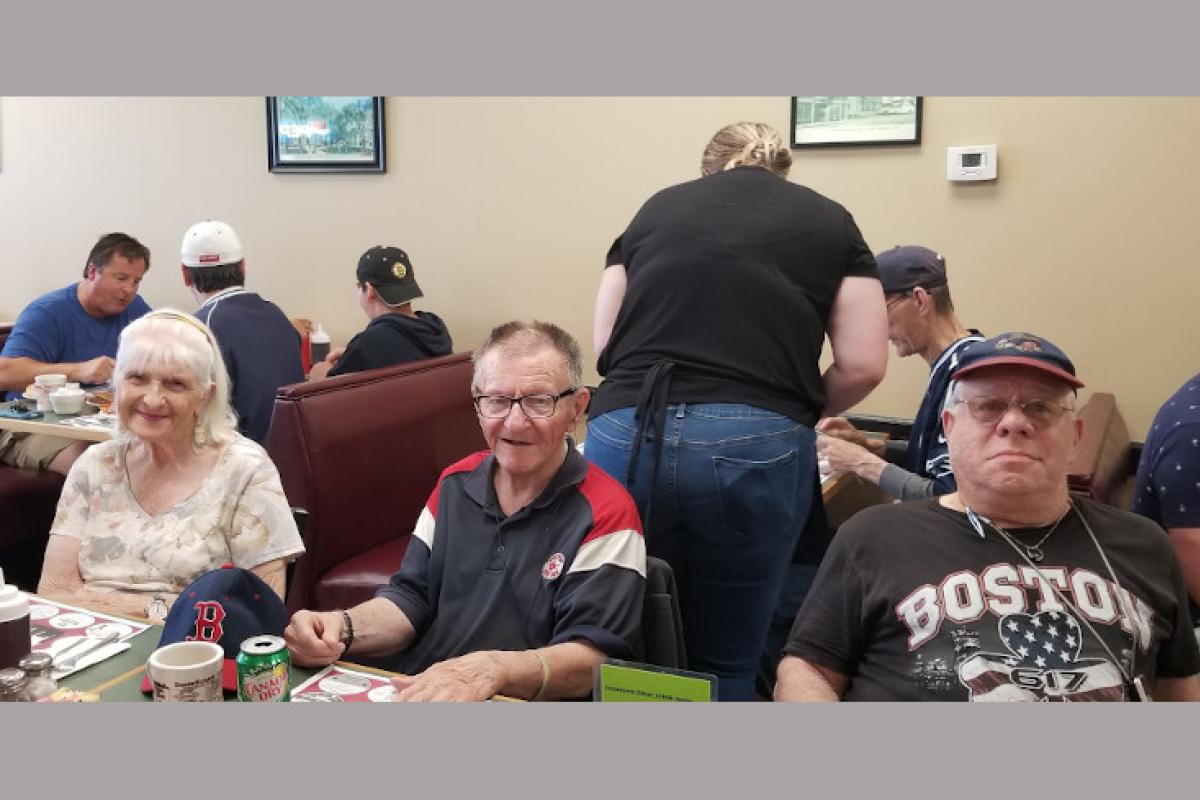 Seniors Enjoying Breakfast at a Diner 08