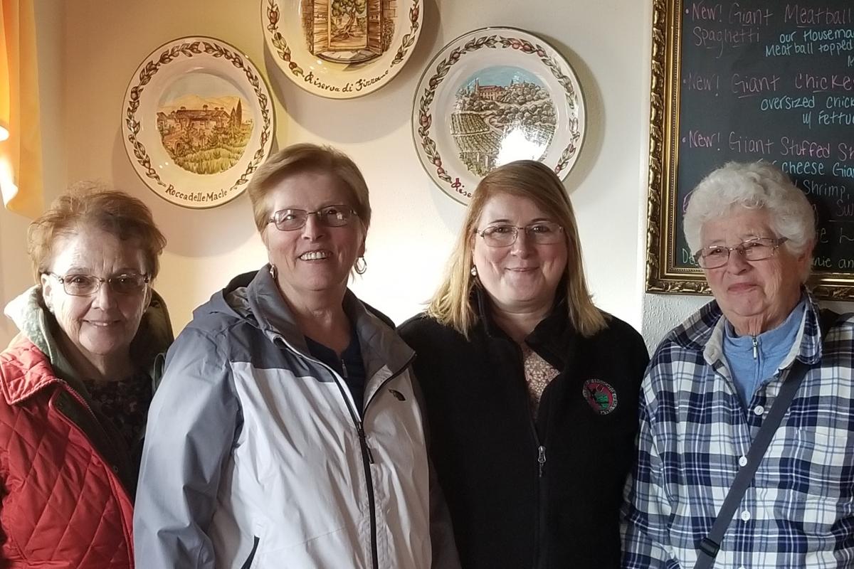 People Gathered in Olive Garden